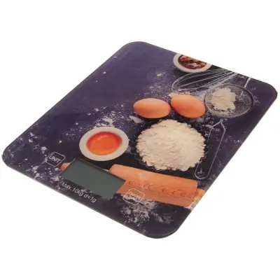 Steklena elektronska ploščata kuhinjska tehtnica 10 kg