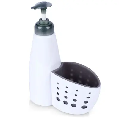 Dozirnik za pomivalno sredstvo z gobico, bel 370 ml