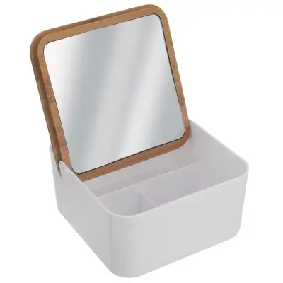 Kozmetično ogledalo WHITNEY z organizatorjem