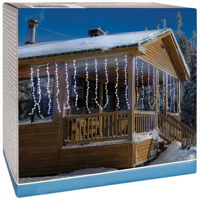 Zunanja svetlobna zavesa 220 LED 2 m