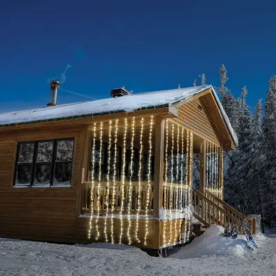 Zunanja svetlobna zavesa 320 LED 1 m