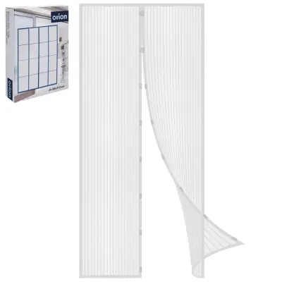 Bela mreža proti komarjem za vrata z magnetom 208x100 cm