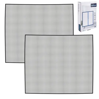 Mreža proti komarjem za okno, črna, 150x130 cm, 2 kosa.