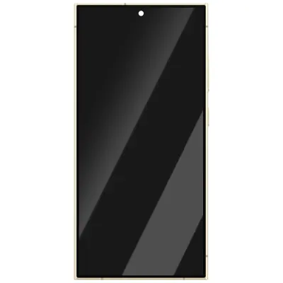 Samsung, Zaslon za Samsung S24 Ultra LCD + plošča na dotik + originalno ohišje, Črna