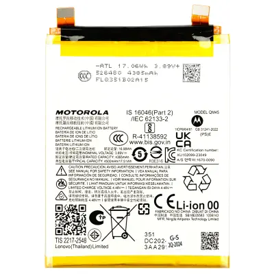 Motorola, Notranja baterija za Motorola Edge 50 Pro 4500mAh QM45 Original, Bela