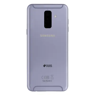 Samsung, Originalen pokrov baterije za Galaxy A6 Plus z vgrajenim lepilom, Lavanda