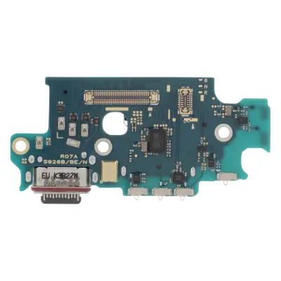Samsung, Priključek za polnjenje za Samsung Galaxy S24 Plus Vhod za mikrofon USB-C, originalni servisni paket, Črna