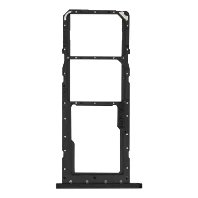 Predal za SIM Samsung Galaxy A03s, Dual Nano SIM Micro-SD, 100% kompatibilen - črn