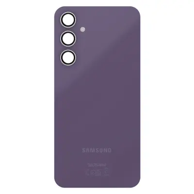 Samsung, Zadnje steklo za Samsung Galaxy S23 FE z originalnim objektivom kamere, Vijolična