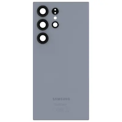 Samsung, Pokrov za baterijo za Samsung Galaxy S24 Ultra originalni servisni paket Titanium, Siva lavanda