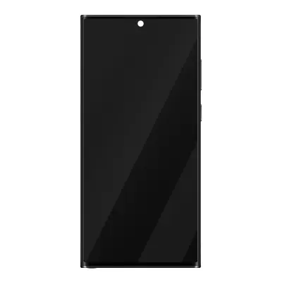 Samsung, Zaslon + Šasija za Samsung Galaxy S22 Ultra Grafit, polni blok Originalni zaslon, Siva