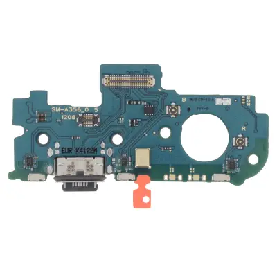 Samsung, Priključek za polnjenje za Samsung Galaxy A35 5G Vtič USB-C in mikrofon, uradno, Črna