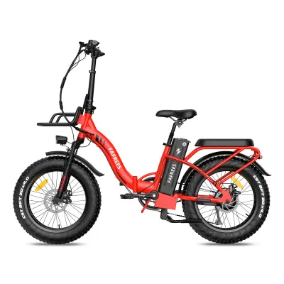 Potovalno električno kolo Fafrees F20 X-Max, 48V 30Ah Samsung baterija, trojno vzmetenje, rdeča