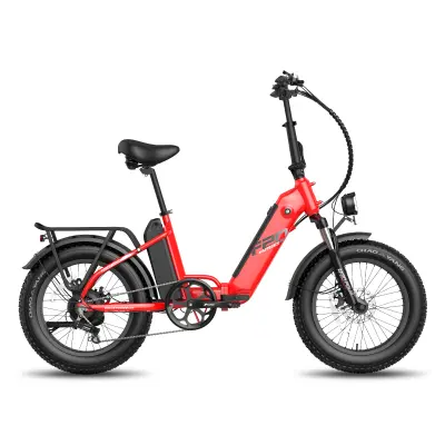 Elektro kolo Fafrees FF20 Polar, dvojne baterije, 48V 20,8Ah, rdeča
