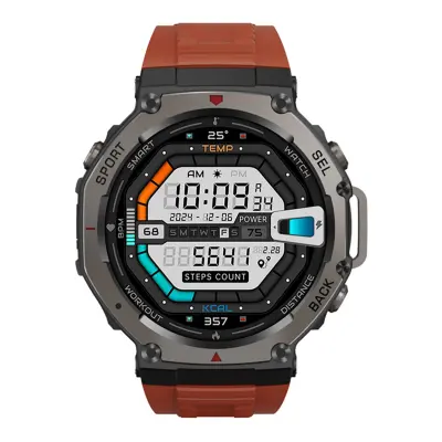 Ascension Športna povezana ura z GPS Vodoodporen zaslon AMOLED, Rjava