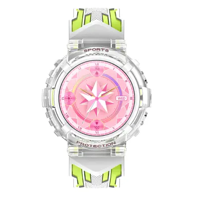 Vega Vodoodporna povezana otroška ura s klici in senzorjem sr?nega utripa, Blanc / Vert