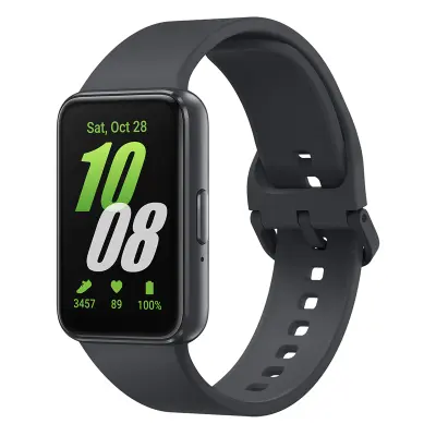 Samsung, Galaxy Fit3 IP68 5ATM povezana ura s silikonskim trakom, Temno siva