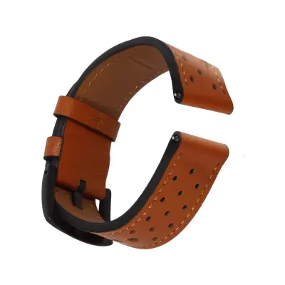 Paš?ek za uro Samsung Galaxy Watch 4/5 in 5 Pro iz pravega usnja - rjav