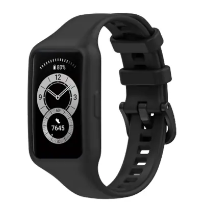Paš?ek za Huawei Band 7 / 6 Pro / 6 / Honor Band 6, udoben silikon - ?rn