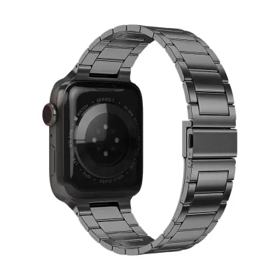 Apple Watch Series 1 do 8 in paš?ek SE, ?lenki iz temno sivega nerjave?ega jekla