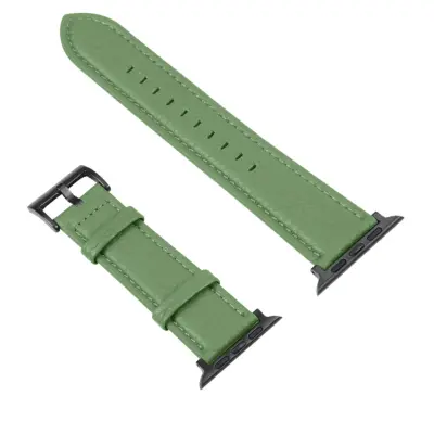 Apple Watch Series 1 do 8 in paš?ek SE iz imitacije usnja, Grained Litchi Texture - svetlo zelena