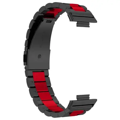 Paš?ek za Huawei Watch Fit 2, mrežica iz nerjave?ega jekla - ?rna / rde?a
