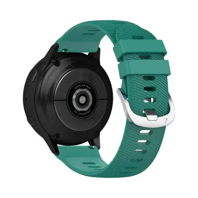 Paš?ek za Samsung Galaxy Watch 5 / Watch 4 / Active 2 / Active 40 mm, teksturiran in nastavljiv silikon - temno zelen
