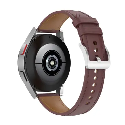 Paš?ek iz pravega usnja za Galaxy Watch 4 in Watch 3, 41 mm in Active 2 - rjav