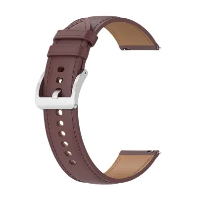 Paš?ek iz pravega usnja za Samsung Galaxy Watch 3 45 mm / Galaxy Watch 46 mm / Huawei Watch GT 3 in GT 2 46 mm - rjav