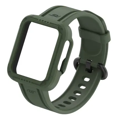 Zapestnica za Xiaomi Redmi Watch 2 Lite, Watch Lite, Watch 2 in Watch, mehak in nastavljiv silikon - temno zelena