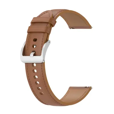 Paš?ek iz pravega usnja za Samsung Galaxy Watch 3 45 mm / Galaxy Watch 46 mm / Huawei Watch GT 3 in GT 2 46 mm - svetlo rjav