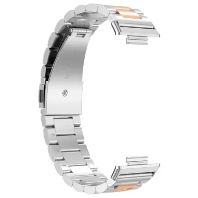 Paš?ek za Huawei Watch Fit 2, mrežica iz nerjave?ega jekla - srebrna/rožnato zlata