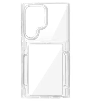 Forcell, Ohišje za Samsung Galaxy S24 Ultra z držalom za kartice, Prozorno