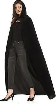 Žametno ogrinjalo s kapuco, uniseks, ogrinjalo za noč čarovnic, hudič, čarovnica, čarovnik, božični cosplay za noč čarovnic
