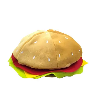 Izjemen klobuk za hamburger, klobuk za pico, dekoracija za zabavo za noč čarovnic, klobuk za noč čarovnic
