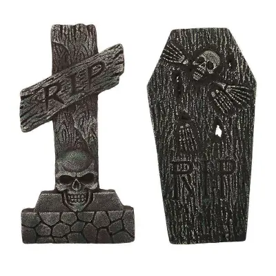 Dekoracija nagrobnikov Dekoracije nagrobnikov za zabavo za noč čarovnic v različnih barvah 40x18 cm Vzdušje za noč čarovnic 2 kosa