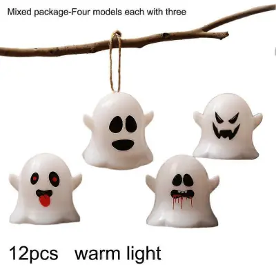 Spreminjanje svetilke Ghost Lamp Namizna dekoracija Okras za zabavo za noč čarovnic