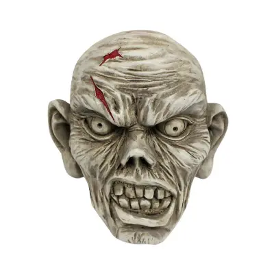 Zombie Face Prop Dekorativna smola za noč čarovnic za Graveyard Party Favor Garden