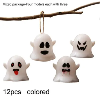 Spreminjanje svetilke Ghost Lamp Namizna dekoracija Okras za zabavo za noč čarovnic