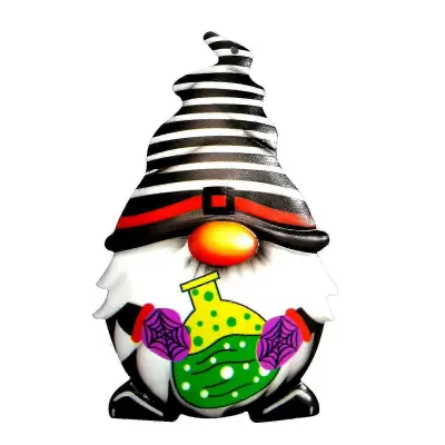 Kovinski obesek Gnome za noč čarovnic, ki visi grozljive buče, obrtniške potrebščine