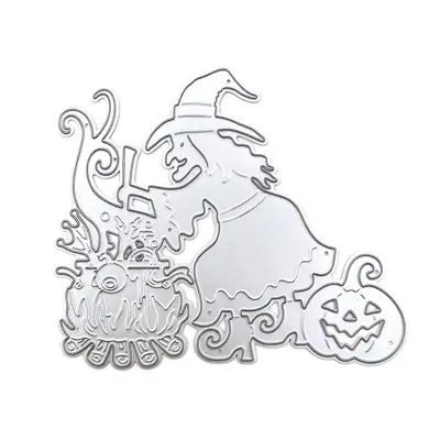 Rezalne matrice za noč čarovnic Pumkin Witch matrice za izdelavo voščilnic Diy Scrapbooking