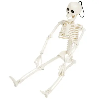 Majhni plastični okostnjaki Dekoracija za zabavo za noč čarovnic Retro Sense Graveyard Decor 40.00X11.00X4.50CM 1Set