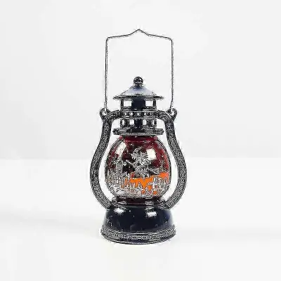 Okras za noč čarovnic, majhna oljna svetilka Halloween Retro Laser Witch Pony Lantern SD39