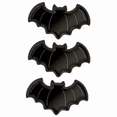 Servirni pladnji za zabavo za noč čarovnic, Plastični komplet pladnjev Pumpkin Ghost Bat, krožniki