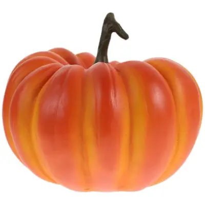 Pumpkin Decor Majhne okrasne buče Halloween Pumpkins Adorn Resin Material Realističen dizajn Okraski za noč čarovnic 17.2X17.2X13.5CM 1Pack