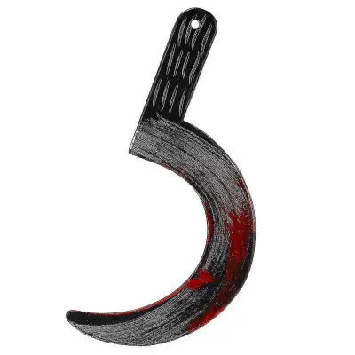 Smešni simulacijski rekviziti Sickle Plastični pripomočki za zabavo za Cosplay predstavo na zabavi za noč čarovnic (Sickle)