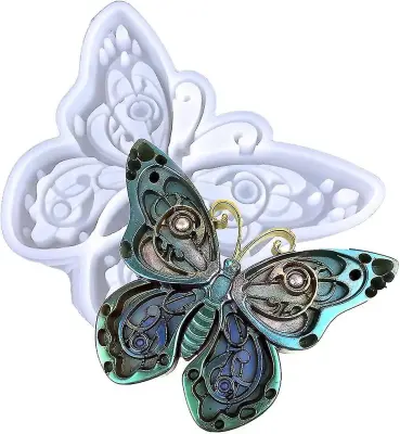 Kalupi iz epoksi smole Butterfly. Kalupi iz silikonske smole za velike živali. Dekoracija za noč čarovnic