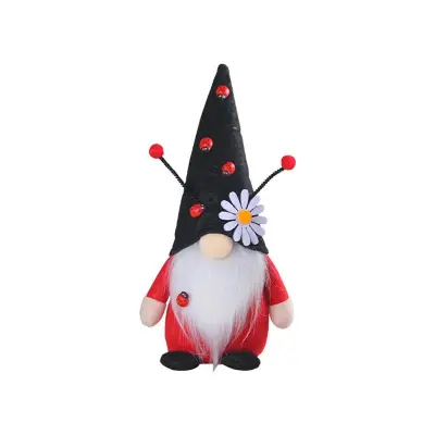 Noč čarovnic Gnomes Spring Ladybug Gnomes Scandinavian Tomtes Nisse Swedish Dwarfs Faceless Doll Kitchen Tiered Platy Decor