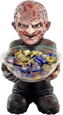Skleda za sladkarije za noč čarovnic, okras vrtnega palčka, zabavna skleda za sladkarije ali sladkarije, C