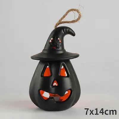Okraski za noč čarovnic Led sveče Čajna lučka Pumpkin Ghost Viseča LED svetilka Lučka Horror Rekviziti Halloween Party Home Bar Decor